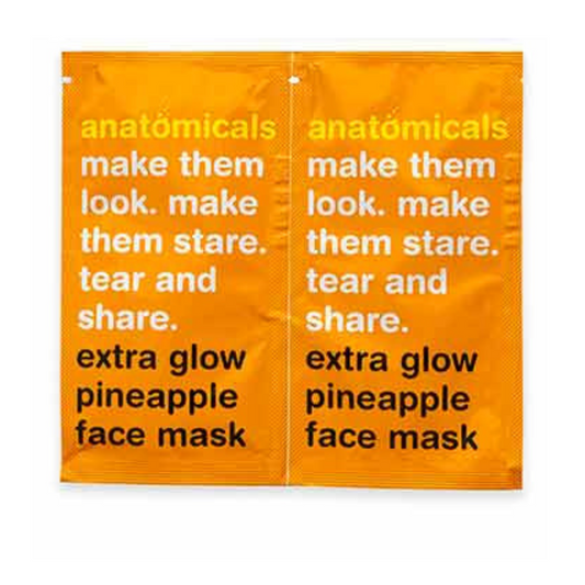 Anatomicals Extra Glow Pineapple Face Mask Pack (2)